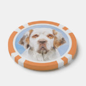 Clumber-spaniel schilderen - Kute Original Dog Art Poker Chips (Enkel)