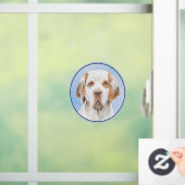 Clumber-spaniel schilderen - Kute Original Dog Art Raamsticker (Huis)