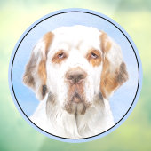 Clumber-spaniel schilderen - Kute Original Dog Art Raamsticker (Vel 3)