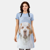 Clumber-spaniel schilderen - Kute Original Dog Art Schort (Gedragen)