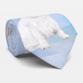 Clumber-spaniel schilderen - Kute Original Dog Art Stropdas (Opgerold)
