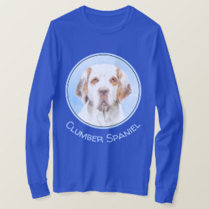 Clumber-spaniel schilderen - Kute Original Dog Art T-shirt