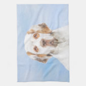 Clumber-spaniel schilderen - Kute Original Dog Art Theedoek (Verticaal)