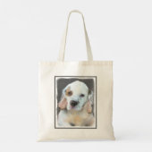 Clumber-spaniel schilderen - Kute Original Dog Art Tote Bag (Achterkant)