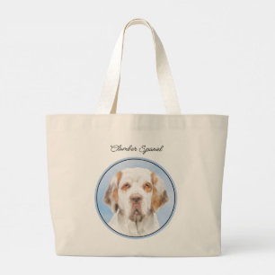 Clumber Spaniel Schilderen Schattigee Originele Pe Grote Tote Bag