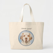 Clumber Spaniel Schilderen Schattigee Originele Pe Grote Tote Bag (Voorkant)
