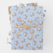 Clumber Spaniel Schilderen Schattigee Originele Pe Inpakpapier Vel (In situ)