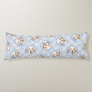 Clumber Spaniel Schilderen Schattigee Originele Pe Lichaamskussen