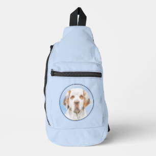 Clumber Spaniel Schilderen Schattigee Originele Pe Sling Bag