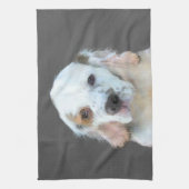 Clumber Spaniel Schilderij - Mooie Originele Honde Theedoek (Verticaal)