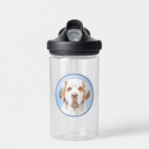 Clumber Spaniel Schilderij - Mooie Originele Honde Waterfles