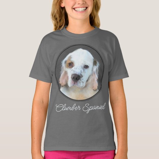 Clumber-spaniel-schildering - Kute Original Dog Ar T-shirt (Voorkant)