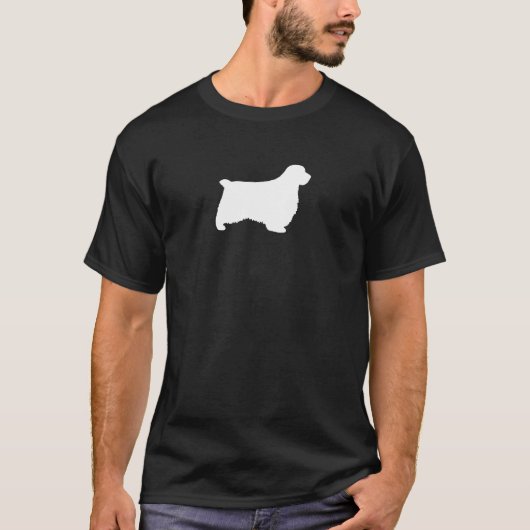 Clumber Spaniel Silhouette T-shirt (Voorkant)