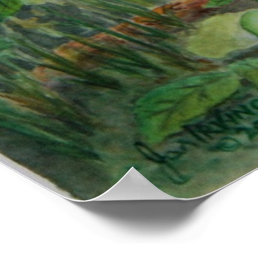 Clumber Spaniel - Spring Woodland print (Hoek)