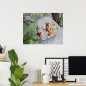 Clumber Spaniel - Spring Woodland print (Thuiskantoor)