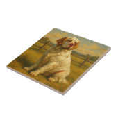 Clumber Spaniel Tegeltje (Zijkant)