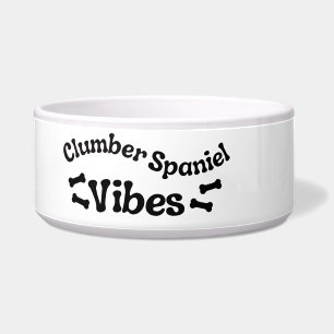 Clumber Spaniel Vibes Keramische Hondenbak Voerbakje