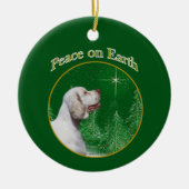 Clumber Spaniel vrede Keramisch Ornament (Voorkant)