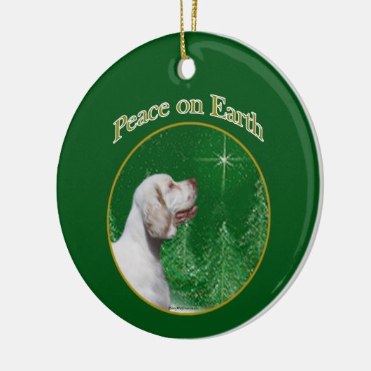 Clumber Spaniel vrede Keramisch Ornament (Links)