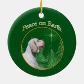 Clumber Spaniel vrede Keramisch Ornament (Achterkant)