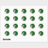 Clumber Spaniel vrede Ronde Sticker (Vel)