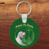 Clumber Spaniel vrede Sleutelhanger (Voorkant)