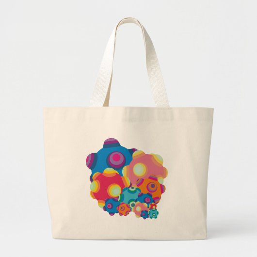 ClumpBubble Collage Grote Tote Bag (Voorkant)