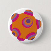 ClumpBubble - Sinaasappel Ronde Button 5,7 Cm (Voorkant)