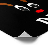 Clumsy Christmas Reindeer Angler Hunt Deer Elk  Poster (Hoek)