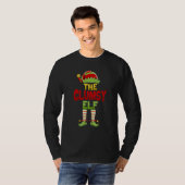 Clumsy ELF Family Matching Group Christmas Pajamas T-shirt (Voorkant volledig)