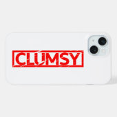Clumsy Stamp iPhone Hoesje (Achterkant horizontaal)