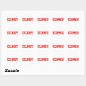 Clumsy Stamp Ronde Sticker (Vel)