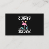 Clumsy Women Flamingo Girls Visitekaartje (Voorkant)
