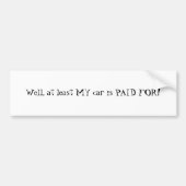 Clunker autobumper sticker (Voorkant)