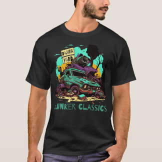 Clunker klassiekers junkyard auto's t-shirt