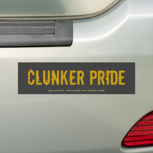 Clunker Pride blk/brw sticker (Op auto)