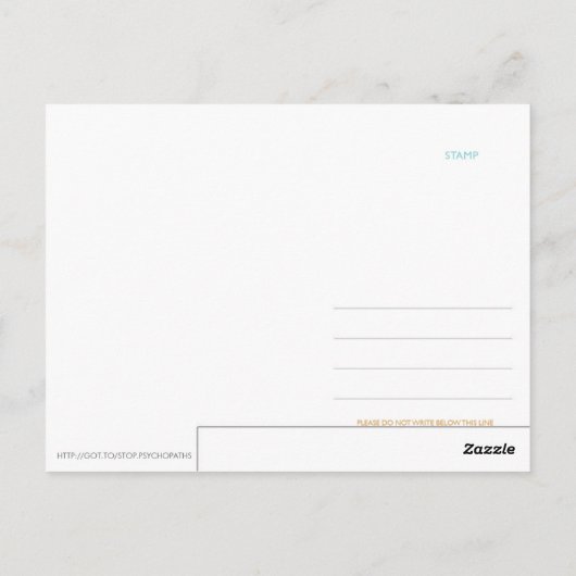 Cluster "B" Personality Disorders Briefkaart (Achterkant)