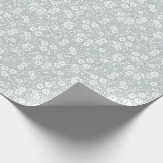 Cluster Bloemenwijnstokken Bloemen afdrukken Bloem Cadeaupapier (Hoek)