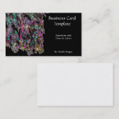 Cluster Carborundum Gemstone Mineral Visitekaartje (Voorkant / Achterkant)