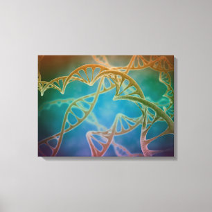 Cluster DNA-strengen Canvas Afdruk