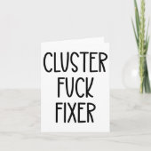 Cluster For Fixer Of Everything Coworkers Chaos Co Kaart (Voorkant)