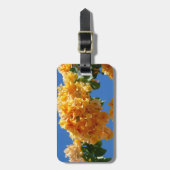 Cluster Golden Bougainvillea Floral Bagagelabel (Voorkant verticaal)