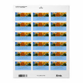 Cluster Golden Bougainvillea Floral Etiket (Full Sheet)