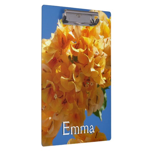 Cluster Golden Bougainvillea Floral Klembord (Rechts)