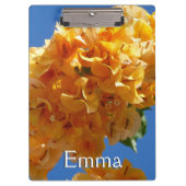Cluster Golden Bougainvillea Floral Klembord (Voorkant)