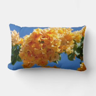 Cluster Golden Bougainvillea Floral Kussen