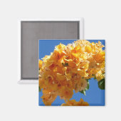 Cluster Golden Bougainvillea Floral Magneet (Voorkant / Achterkant)
