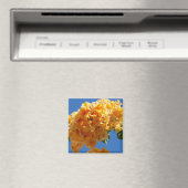 Cluster Golden Bougainvillea Floral Magneet (Insitu (Vaatwasser))