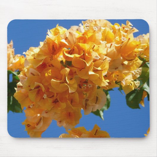 Cluster Golden Bougainvillea Floral Muismat (Voorkant)