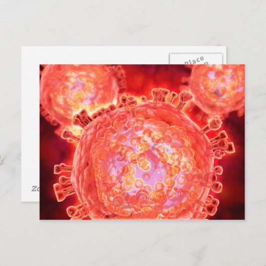 Cluster HIV-virus 1 Briefkaart (Voorkant / Achterkant)